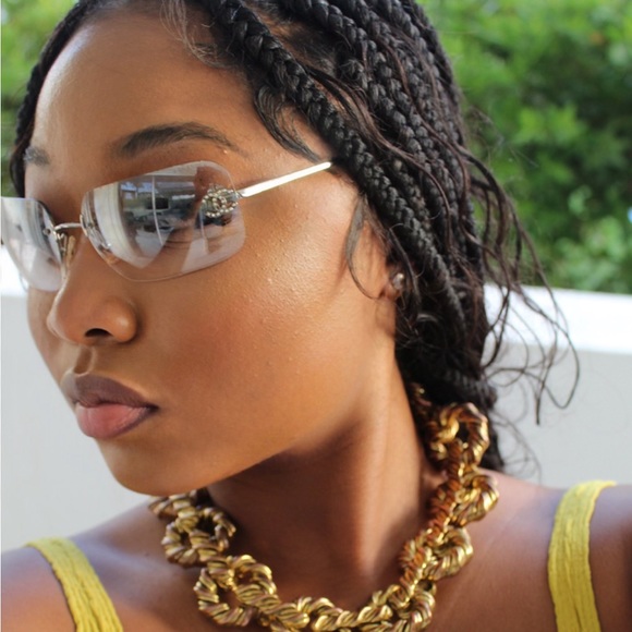 Authentic Chanel Rimless Sunglasses - Picture 7 of 7